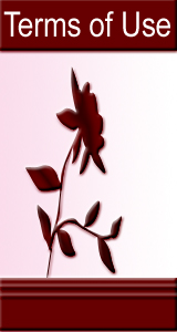 Website Use Terms page left sidebar Flower image
