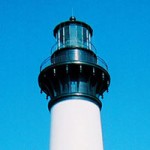 Photo of top of Bodie Island Lighthouse