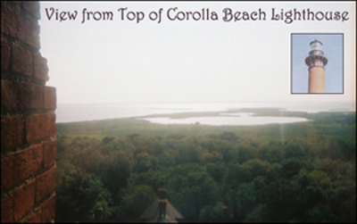 View from top of Currituck Beach Lighthouse
