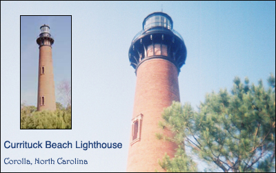 Corolla Lighthouse at Currituck, North Carolina